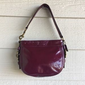 Coach Zoe top handle bag in plum
